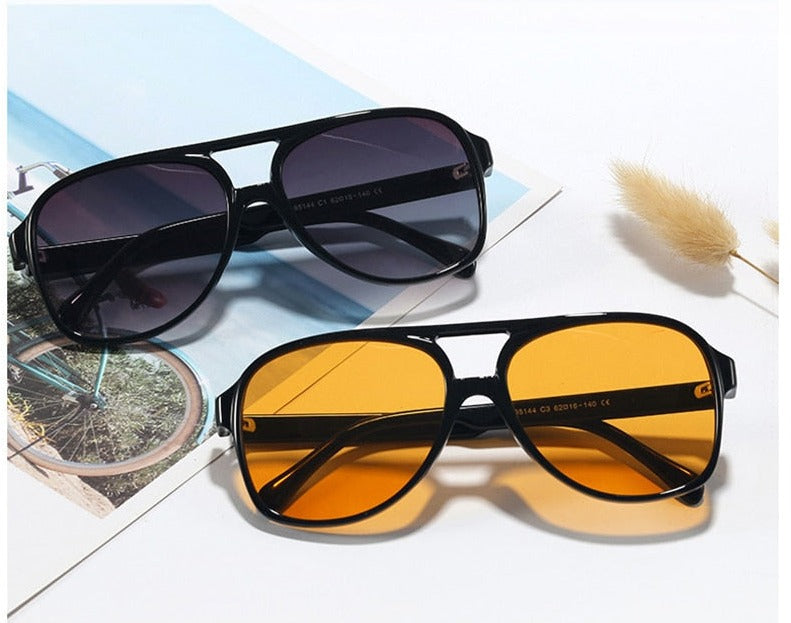 Calanovella Trendy Classic Retro Pilot Sunglasses For Men Women Unisex
