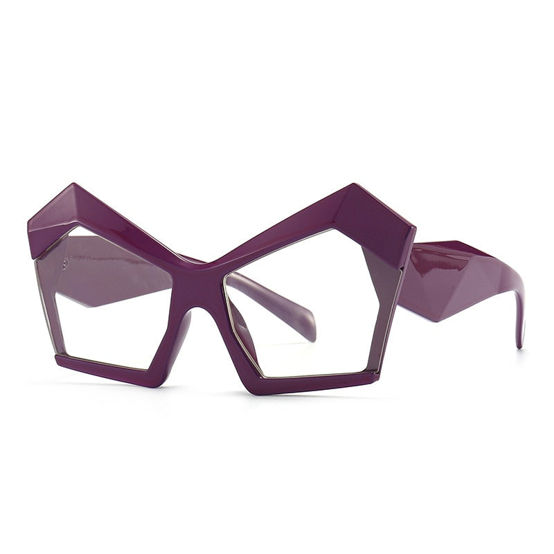Calanovella Unique Irregular Oversized Sunglasses New Luxury Brand