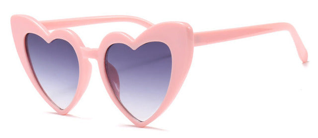 Calanovella Cool and Popular Heart Sharp Womens Cat Eye Sunglasses