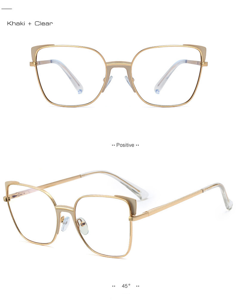 Calanovella Retro Anti-Blue Light Square Glasses Frame Brand Designer