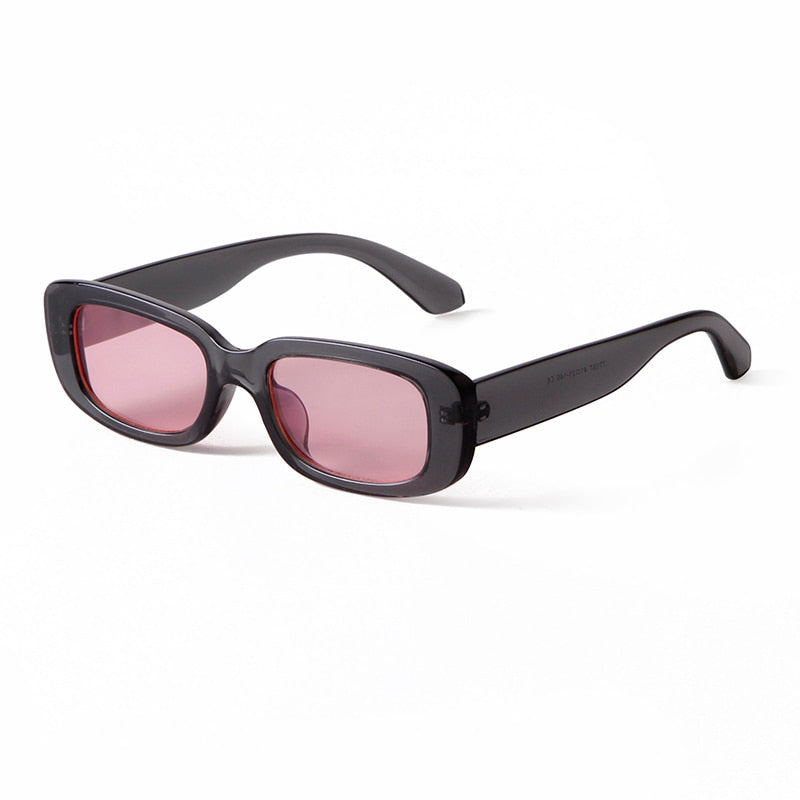 BUTABY Rectangle Sunglasses for Women Retro Driving Glasses 90’s Vintage Fashion Narrow Square Frame UV400 Protection Tortoise, Leopard Frame BR