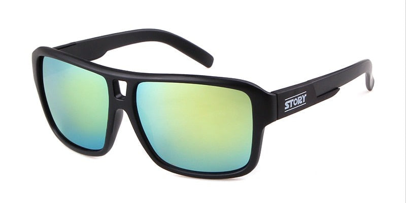 Calanovella Fashion Men Sunglasses Sporty Square Frame Summer Outdoor