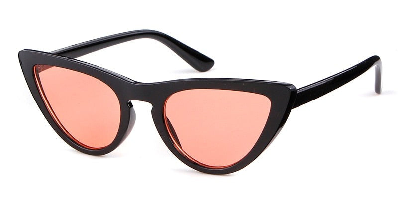 Calanovella Cool Cat Eye Sunglasses Vintage Retro Cateye 90S Triangle Frame Shades