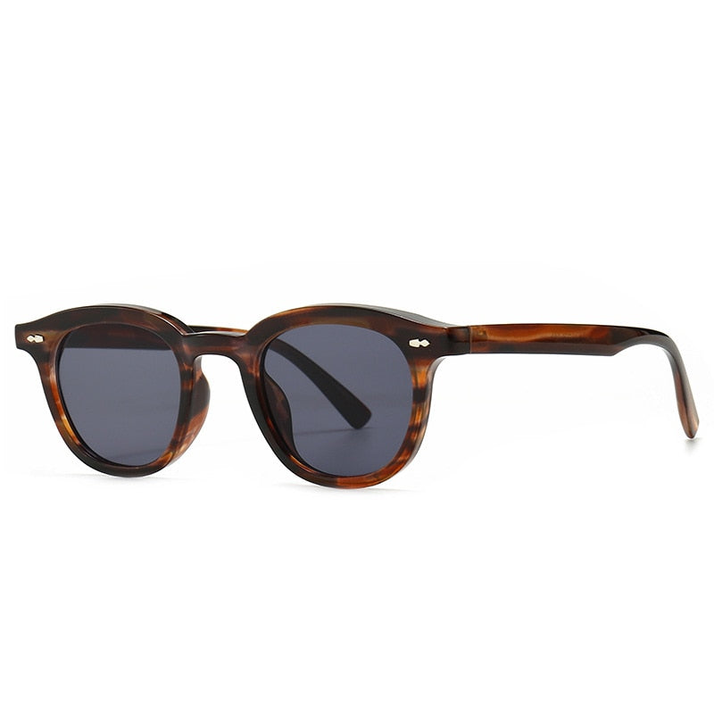 Calanovella Fashion Vintage Rivet Round Sunglasses For Men Women