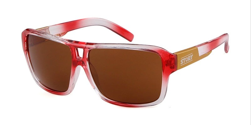 Calanovella Fashion Men Sunglasses Sporty Square Frame Summer Outdoor
