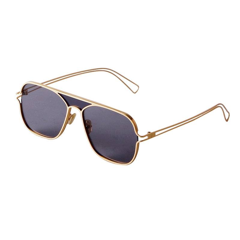 Calanovella Retro Fashion Pilot Aviation Sunglasses Men Women Vintage Colorful Square Aviator Sun Glasses UV400