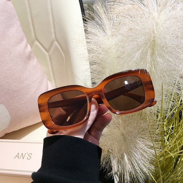 Calanovella Chunky Square Polarized Oversized Rectangular Sunglasses