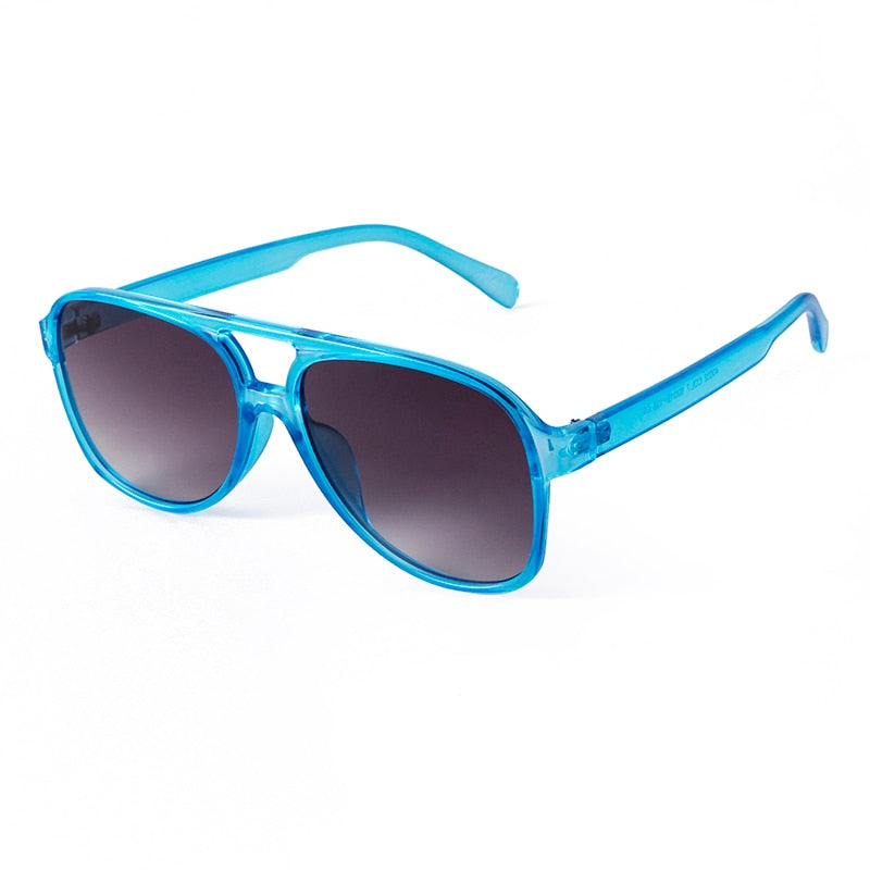 Calanovella Trendy Classic Retro Pilot Sunglasses For Men Women Unisex Vintage Orange Lens Aviation Sun Glasses UV400