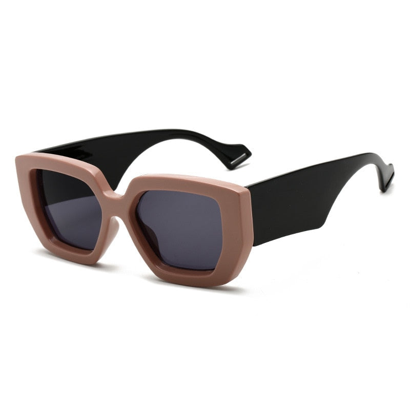 Calanovella Vintage Thick Oversized Sunglasses For Women Men Unisex
