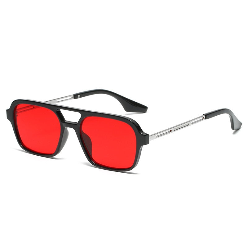 Double Bridge Rimless Fashion Sunglasses For Women Men Punk Rivet Aviator  Ombre Uv400 Sun Shades For Summer Beach Party - Temu Bahrain