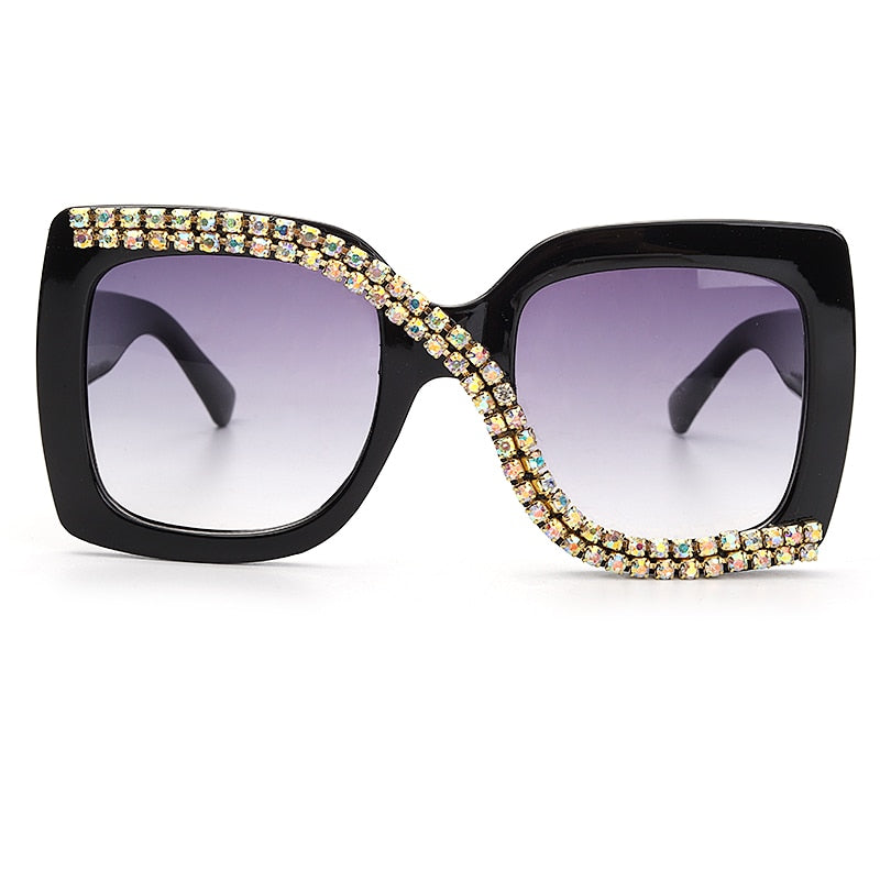 Calanovella Diamond Square Sunglasses Women Luxury Vintage Polarized