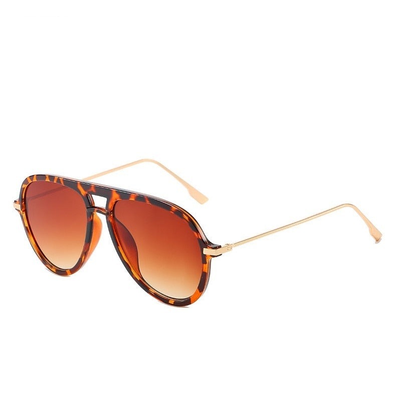 Calanovella Sunglasses Oversized Shades Metal Frame Men Women Pilot Sun Glasses UV400