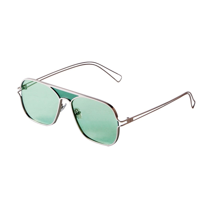 Stylish UV400 Square Aviator Sunglasses For Men And Women With