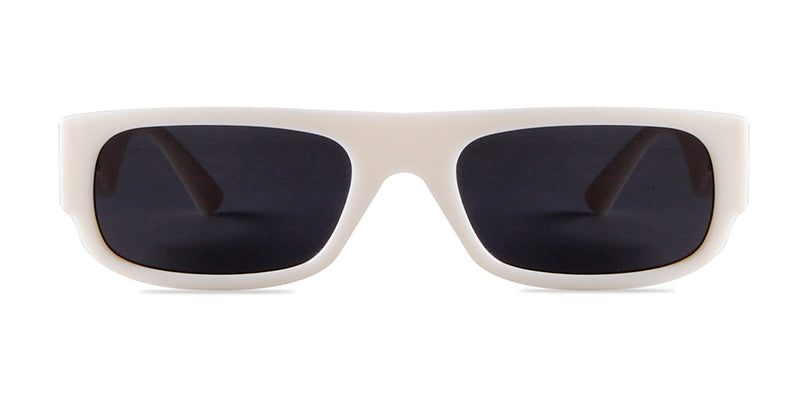 Calanovella Trendy 90s Rectangle Sunglasses Women Men Rectangular Vintage Retro Orange Lens Square Sun Glasses Shade UV400