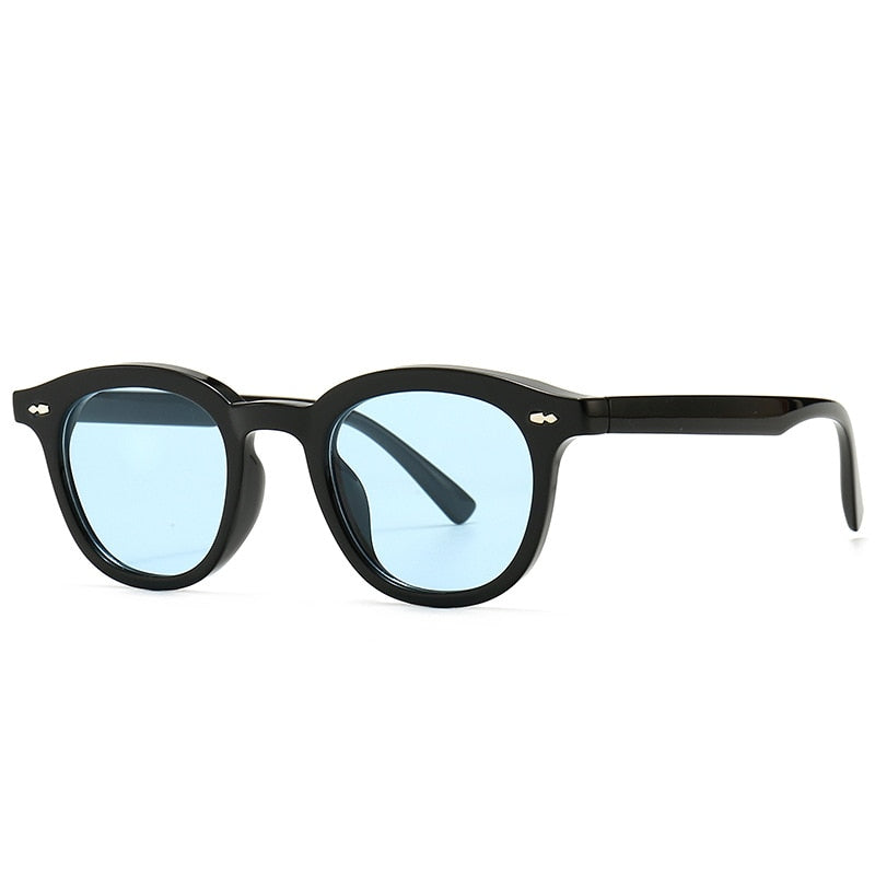Calanovella Fashion Vintage Rivet Round Sunglasses For Men Women Unisex Retro Classic Eyewear UV400