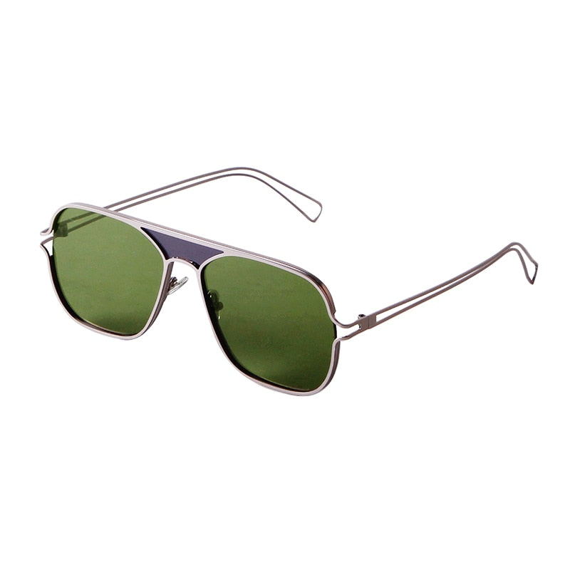 Calanovella Retro Fashion Pilot Aviation Sunglasses Men Women Vintage Colorful Square Aviator Sun Glasses UV400