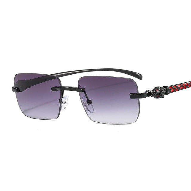 Calanovella Rimless Rectangle Polarized Cool Sunglasses UV400