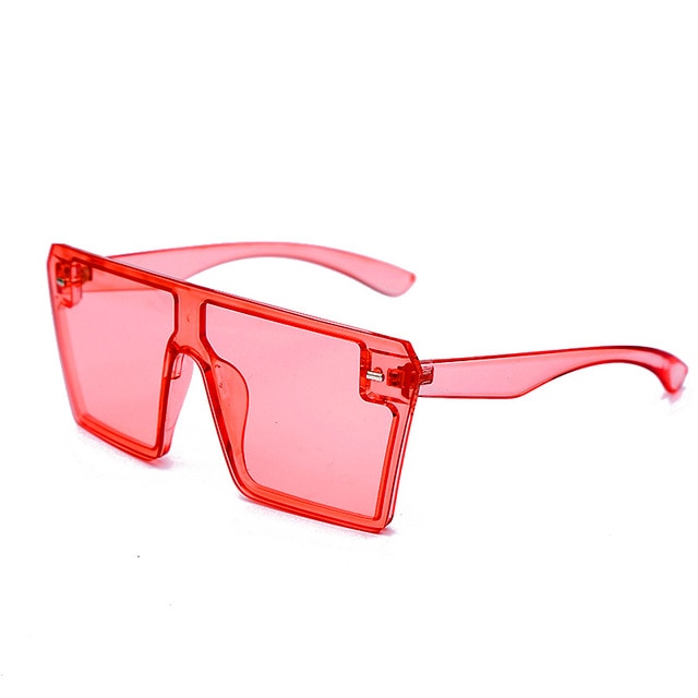 Calanovella Stylish Oversized Square Sunglasses for Men Women 2020 Trendy Flat Top Red Black Clear Lens One Piece Men Women’s Square Shades UV400 gray,leopard,red,yellow,black,white blue,blue yellow,silver mirror,transparent orange,transparent blue,transparent purple,transparent red 34.99 USD