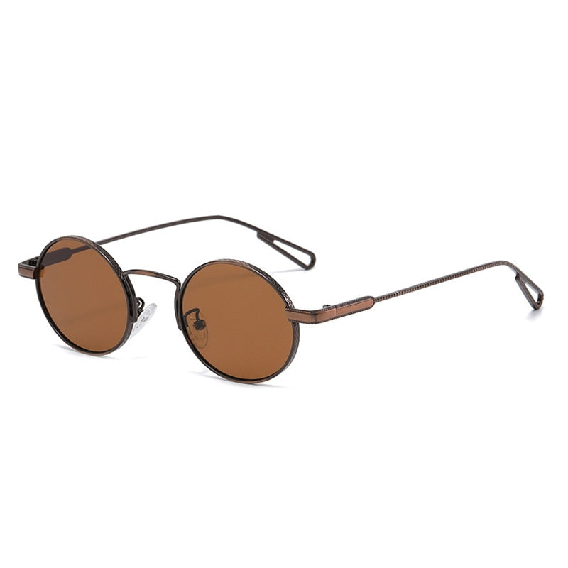 Calanovella Retro Metal Oval Sunglasses Polarized Men Women Fashion