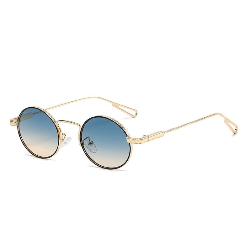 Calanovella Retro Metal Oval Sunglasses Polarized Men Women Fashion