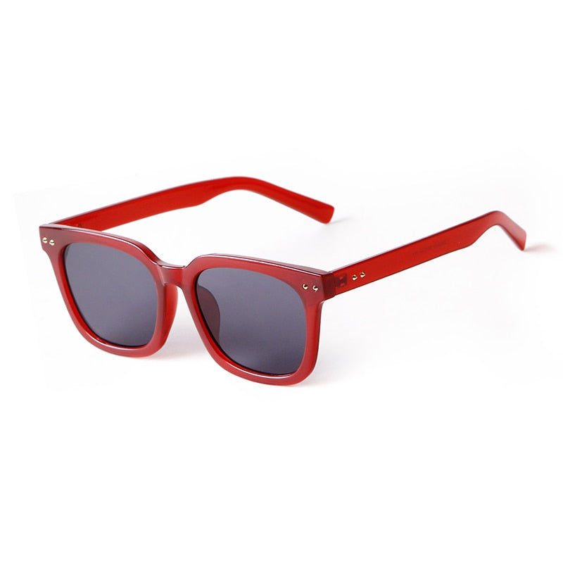 Calanovella Classic Retro Square Sunglasses Men Women Unisex Vintage Rivet Oversized Sun Glasses UV400