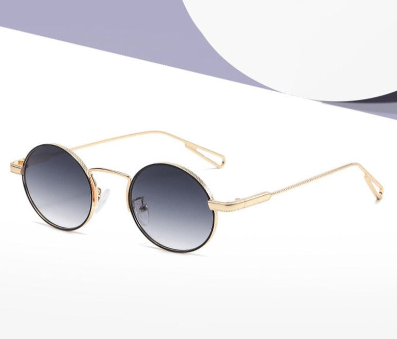 Calanovella Retro Metal Oval Sunglasses Polarized Men Women Fashion