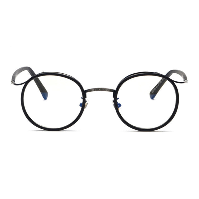 Calanovella Stylish Anti-Blue Light Retro TR90 Round Glasses Unique