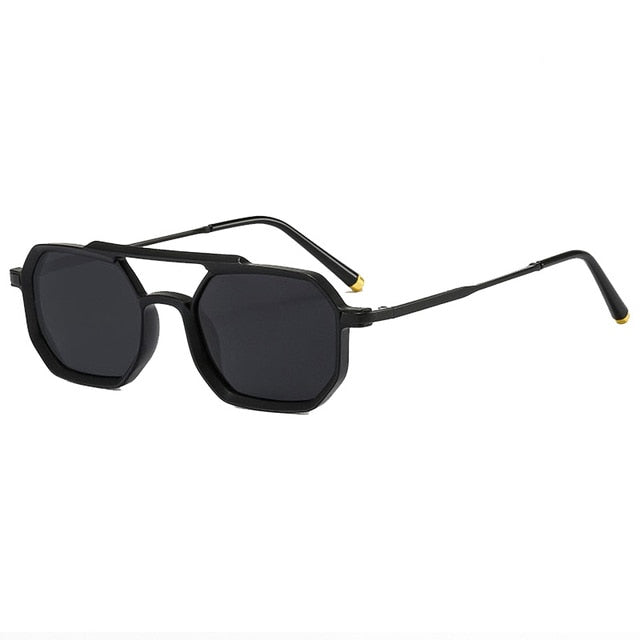 Calanovella Double Bridges Retro Polarized Square Sunglasses UV400