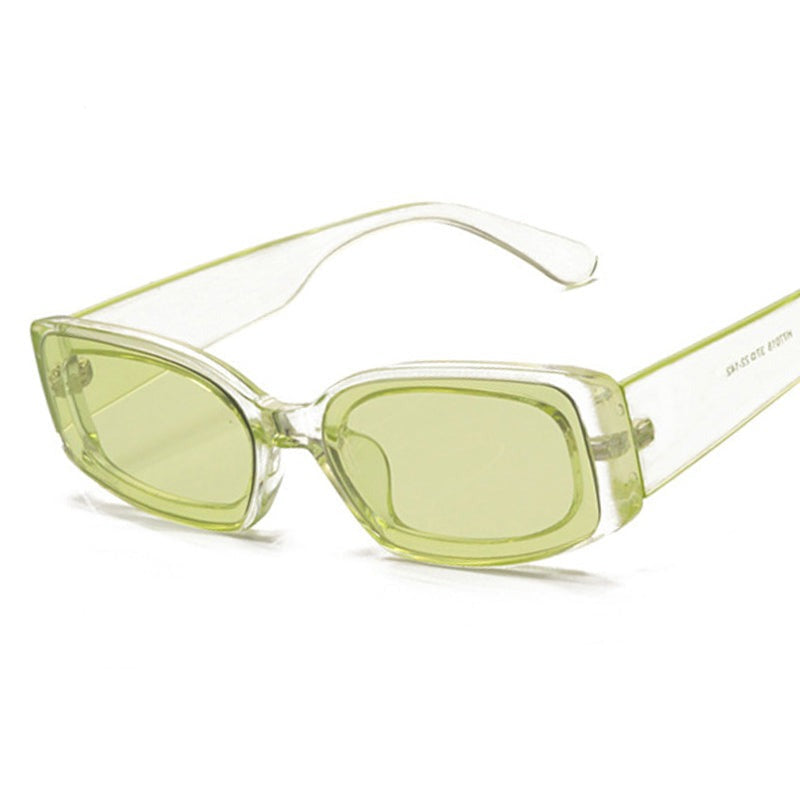 Calanovella Fashion Candy Colors Rectangle Square Sunglasses Men Women