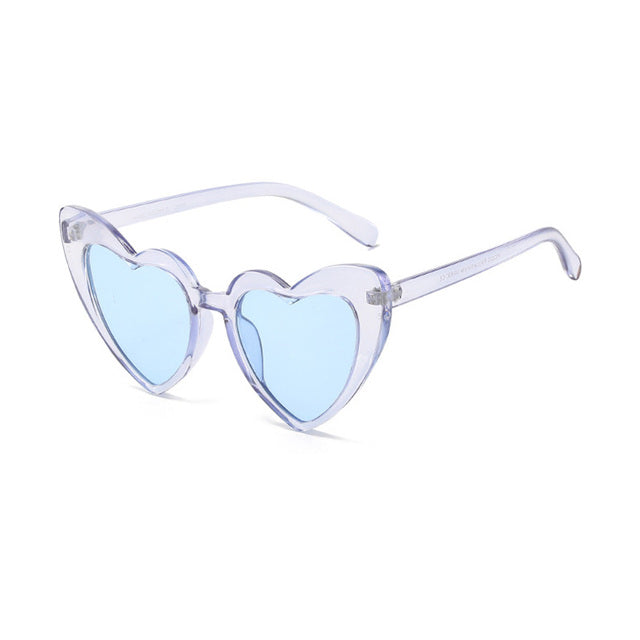 Calanovella Cool and Popular Heart Sharp Womens Cat Eye Sunglasses