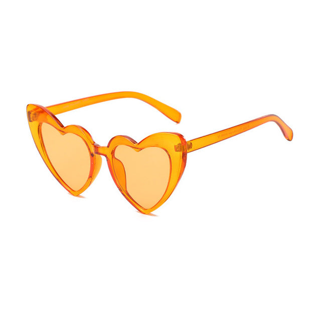 Calanovella Cool and Popular Heart Sharp Womens Cat Eye Sunglasses