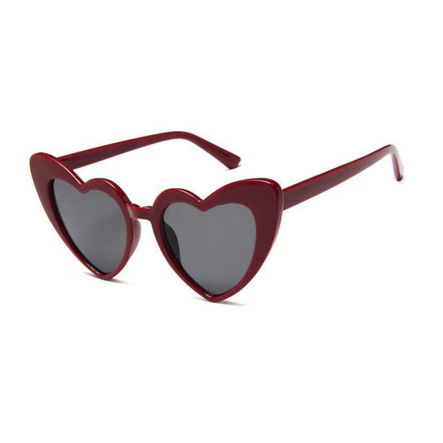 Calanovella Cool and Popular Heart Sharp Womens Cat Eye Sunglasses