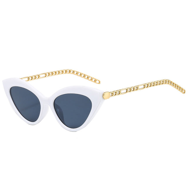 Calanovella Polarized Retro Cat Eye Men Women Sunglasses Fashion Metal