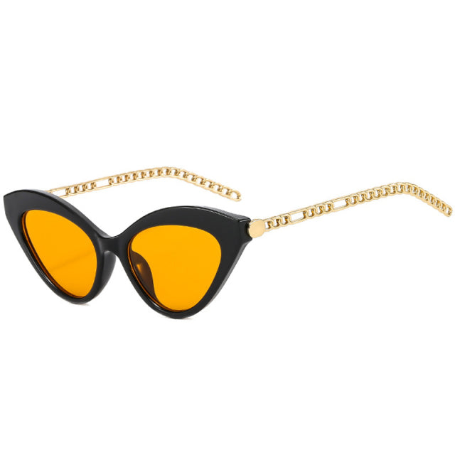 Calanovella Polarized Retro Cat Eye Men Women Sunglasses Fashion Metal