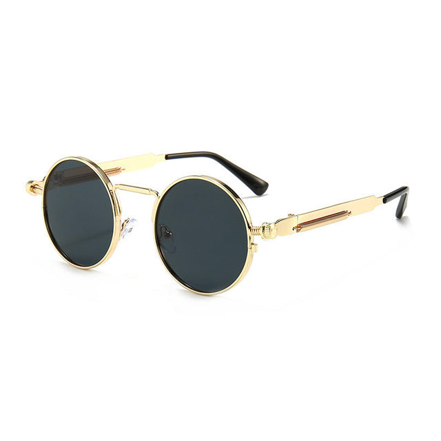 Calanovella Cool Round Retro Spring Punk Sunglasses Fashion Oval