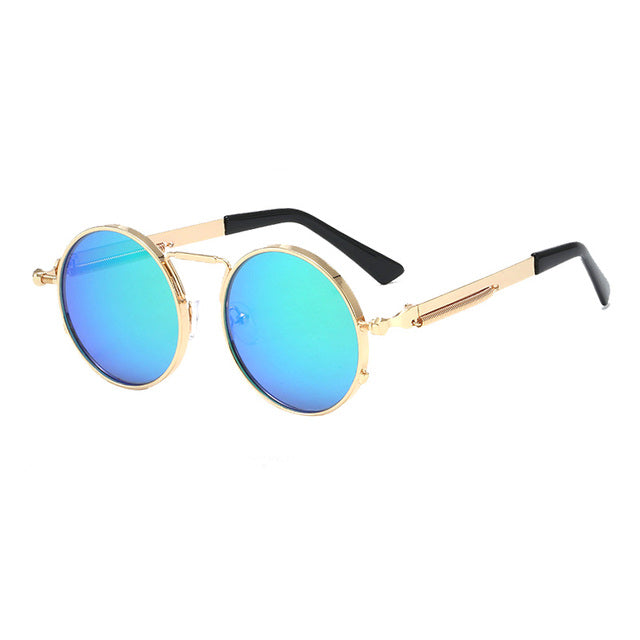 Calanovella Cool Round Retro Spring Punk Sunglasses Fashion Oval