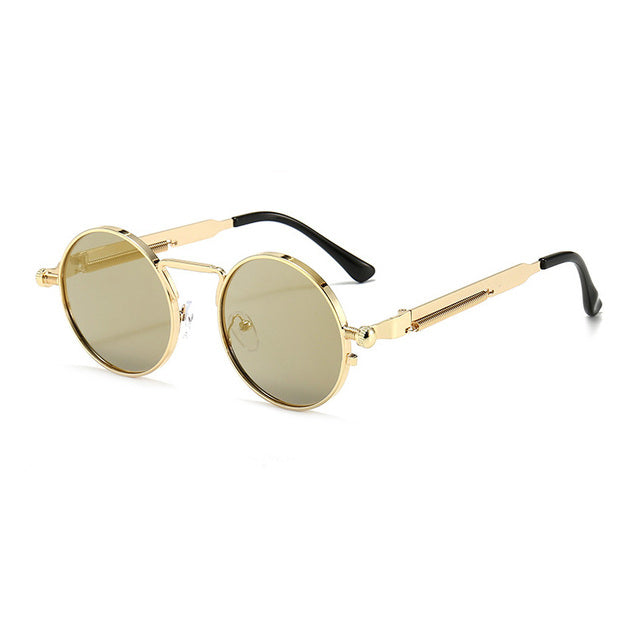 Calanovella Cool Round Retro Spring Punk Sunglasses Fashion Oval