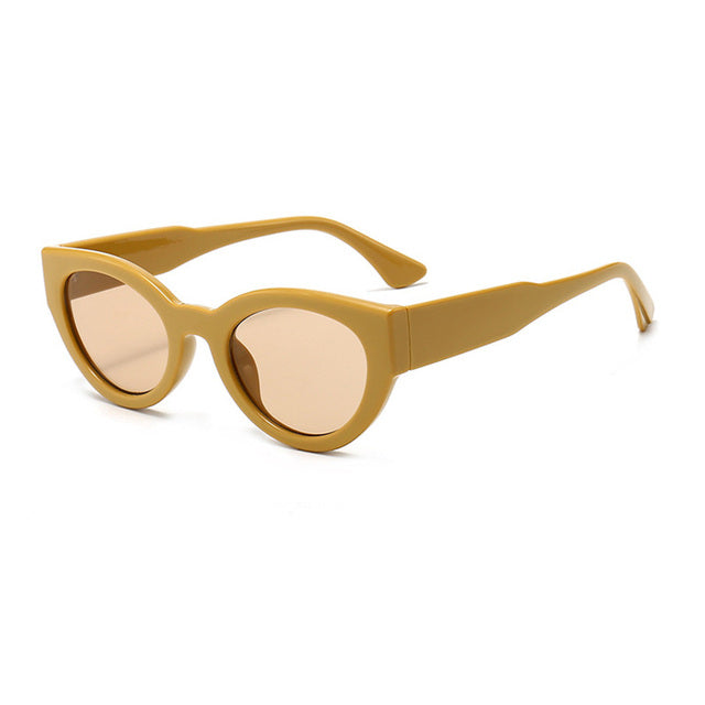 Calanovella Retro Cat Eye Men Women Sunglasses Fashion Jelly Green