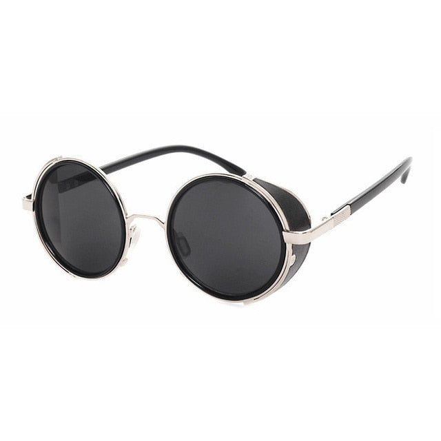 Calanovella Vintage Steampunk Retro Coating Round Sunglasses UV400