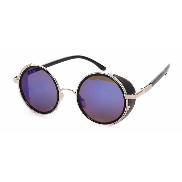 Calanovella Vintage Steampunk Retro Coating Round Sunglasses UV400