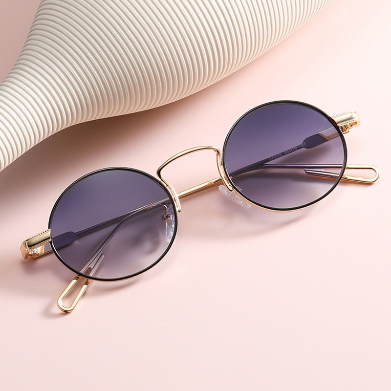 Calanovella Retro Metal Oval Sunglasses Polarized Men Women Fashion