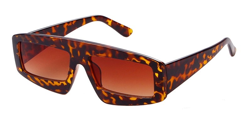 Calanovella Retro Rectangle Shape GG Sunglasses Men Women Gothic Brand