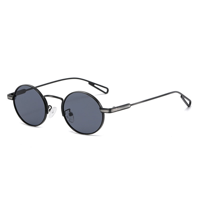 Calanovella Retro Metal Oval Sunglasses Polarized Men Women Fashion