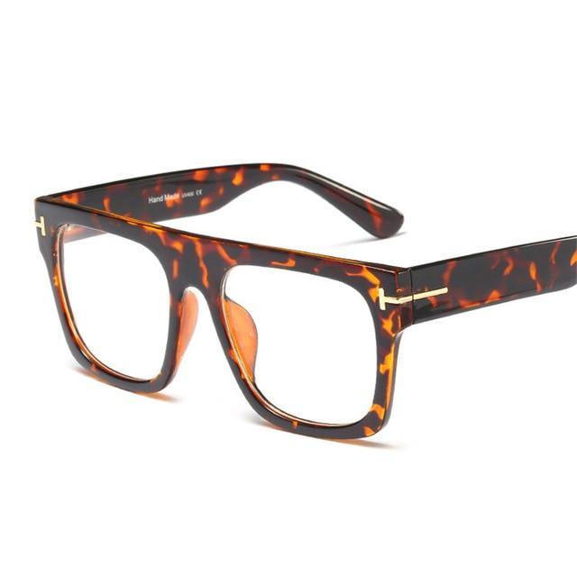 Calanovella 2020 Vintage Square Glasses for Men Women Fashionable Leopard Black Clear Transparent Lenses Glasses clear lens black frame,clear lens leopard frame,clear lens cream frame,clear lens transparent frame,clear lens blue frame,clear lens brown wine red frame 34.99 USD