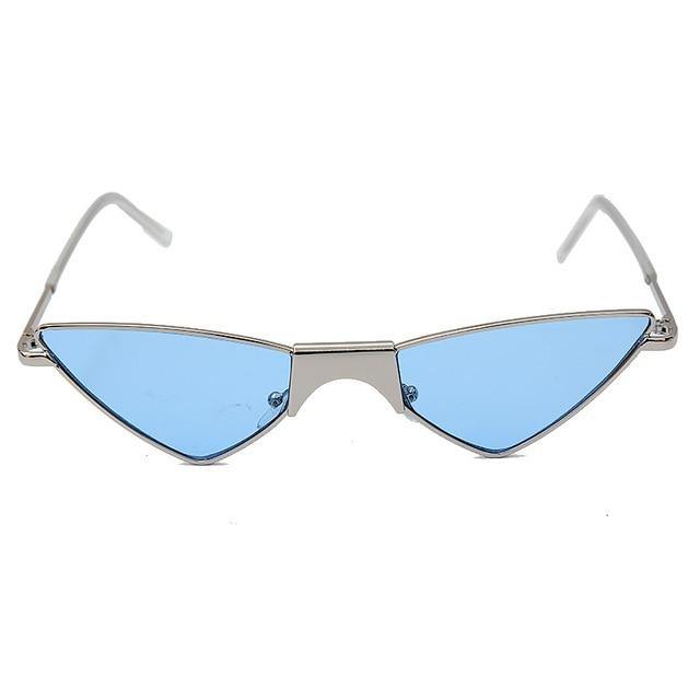 Calanovella Steampunk Cat Eye Cool Triangle Steampunk Cat Eye Sunglasses for Women Men Stylish Vintage Wrapped Eighties Retro Sunglasses Trendy New Design Glasses UV400 blue,silver black,yellow,silver,champagne,black,black clear,red 34.99 USD