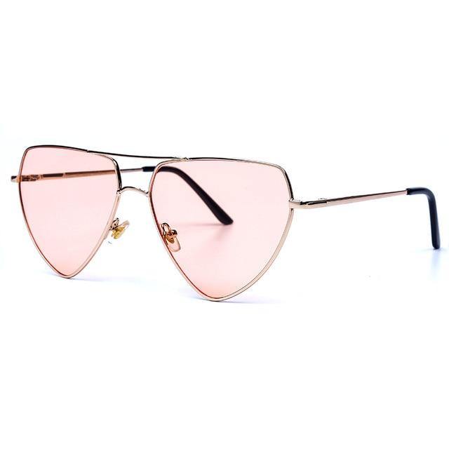 Calanovella Cat Eye Stylish Love Heart Sunglasses for Men Women Eyeglasses Red Yellow Clear Lens Metal Frame Trendy Cat Eye Sun Glasses UV400 red,purple,blue,yellow,black,gold pink,black pink 34.99 USD