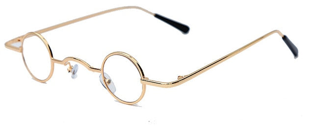 Calanovella Fancy Steampunk Round Sunglasses Funky Steampunk Small Punk Sunglasses for Men Women Vintage Eighties Retro Tiny Oval Round Sun Glasses red,yellow,black,clear black frame,clear gold frame,gold black,pink,champagne 34.99 USD