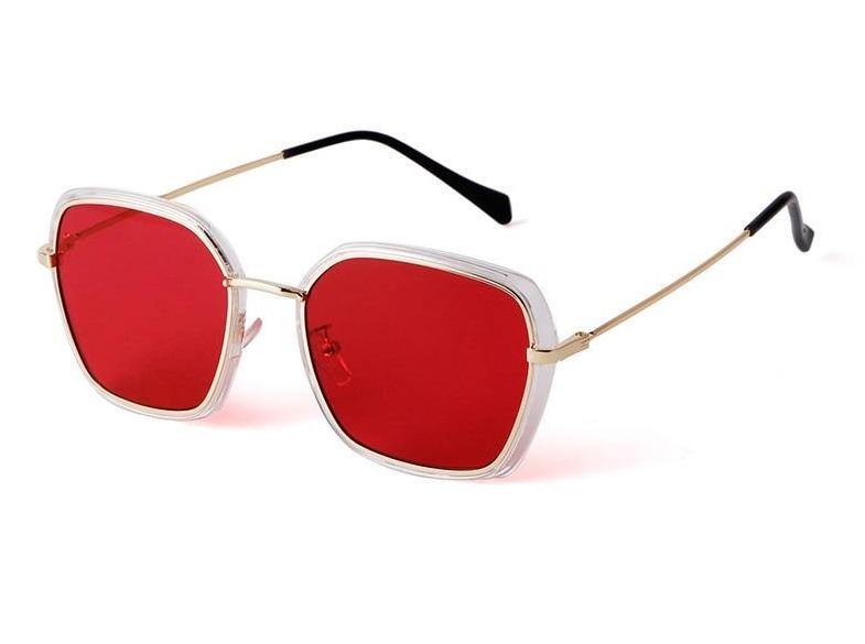 Calanovella Fashion Square Sunglasses Tint Lens Metal Frame Sun Glasses for Men Women - Calanovella.com