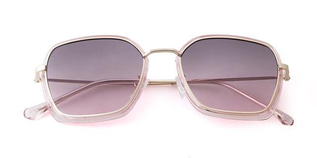 Calanovella Fashion Square Sunglasses Tint Lens Metal Frame Sun Glasses for Men Women - Calanovella.com