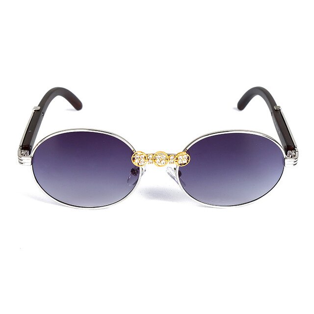 Calanovella Stylish Crystal Diamond Rhinestones Round Oval Sunglasses